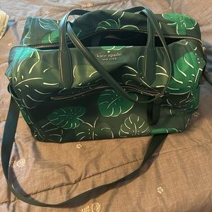 Kate Spade Chelsea Monstera Leaf Weekender Bag